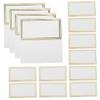 Ciieeo 50pcs Elegant Foil Place Cards for Table Setting Blank Name Cards for Weddings Parties Events Decorative Table for Seating Arrangements view 1