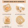 Fuyoooo 100 Pcs 2026 Graduation Party Favor Bags One Smart Cookie Treat Bags with Stickers Kraft Paper Candy Gifts 7.1 x 7.5 in for Guests Congrats Grad Party Supplies view 3