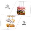 TINEASUR Acrylic Scrunchie Display Stand for Hair Bands and Bracelets view 3