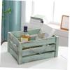 Outanaya 1pcs Solid Wood Multi-purpose Storage Basket Small Rectangular Container for Organizing Toys Sundries and Cosmetics Aged view 2