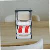 VINTORKY 1pc Tea Bag Organizer Storage Box for Kitchen Dual-layer Container for Tea Bags Sugar and Coffee Practical and Convenient Design Green view 4