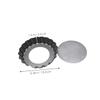 ABOOFAN Holiday Baking Essential: 2 Pack of Round Baking Trays Mini Tart Pans Removable Bottoms for up view 2