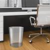 YWJLQH Rubbish Bin Dustbin Clear Minimalist Round Garbage Container Wastepaper Baskets for Home Bedroom Office Bathroom Kids Room, Gray M view 2
