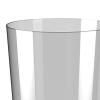 YWJLQH Rubbish Bin Dustbin Clear Minimalist Round Garbage Container Wastepaper Baskets for Home Bedroom Office Bathroom Kids Room, Gray M view 3