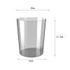 YWJLQH Rubbish Bin Dustbin Clear Minimalist Round Garbage Container Wastepaper Baskets for Home Bedroom Office Bathroom Kids Room, Gray M view 4