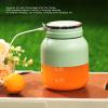 HomeLoft Basics Wireless Portable Juice Machine, USB Charging High Heat Resistance Citrus Juicer Electric Portable Electric Juicer with Safe Lock for Self Driving Tour Picnic (Light Green) view 3