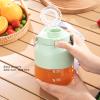 HomeLoft Basics Wireless Portable Juice Machine, USB Charging High Heat Resistance Citrus Juicer Electric Portable Electric Juicer with Safe Lock for Self Driving Tour Picnic (Light Green) view 4