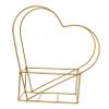 LIOOBO Heart Shaped Metal Basket - Valentine's Day Decor Iron Flower Pot for Romantic Wedding, Floral Arrangement Planter, Anniversary Basket & Home Wall Decor, Golden view 1