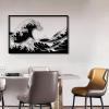 The Great Wave off Kanagawa Metal Wall Decor,Metal Wave Wall Art,Japandi Wall Art,Japanese Wall Decor,Big Metal Wall Art,Nautical Wall Decor,Housewarming Gift,Wall Art Decor for Living Room Bedroom,Bathroom (19"x12"/47x30cm) view 2