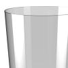 IEUDNS Dustbin Wastebasket Transparent Round Modern Garbage Container Trash Can for Bedroom Kitchen Office Bathroom Home, Gray S view 2