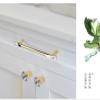 Drawer Handles and knobs, 4 Pack Gold Diamond Handle Cabinet Door Crystal Handle Cabinet Wardrobe Door Crystal Handle, Four Sides Diamond Knob (Color : C 192mm) view 3