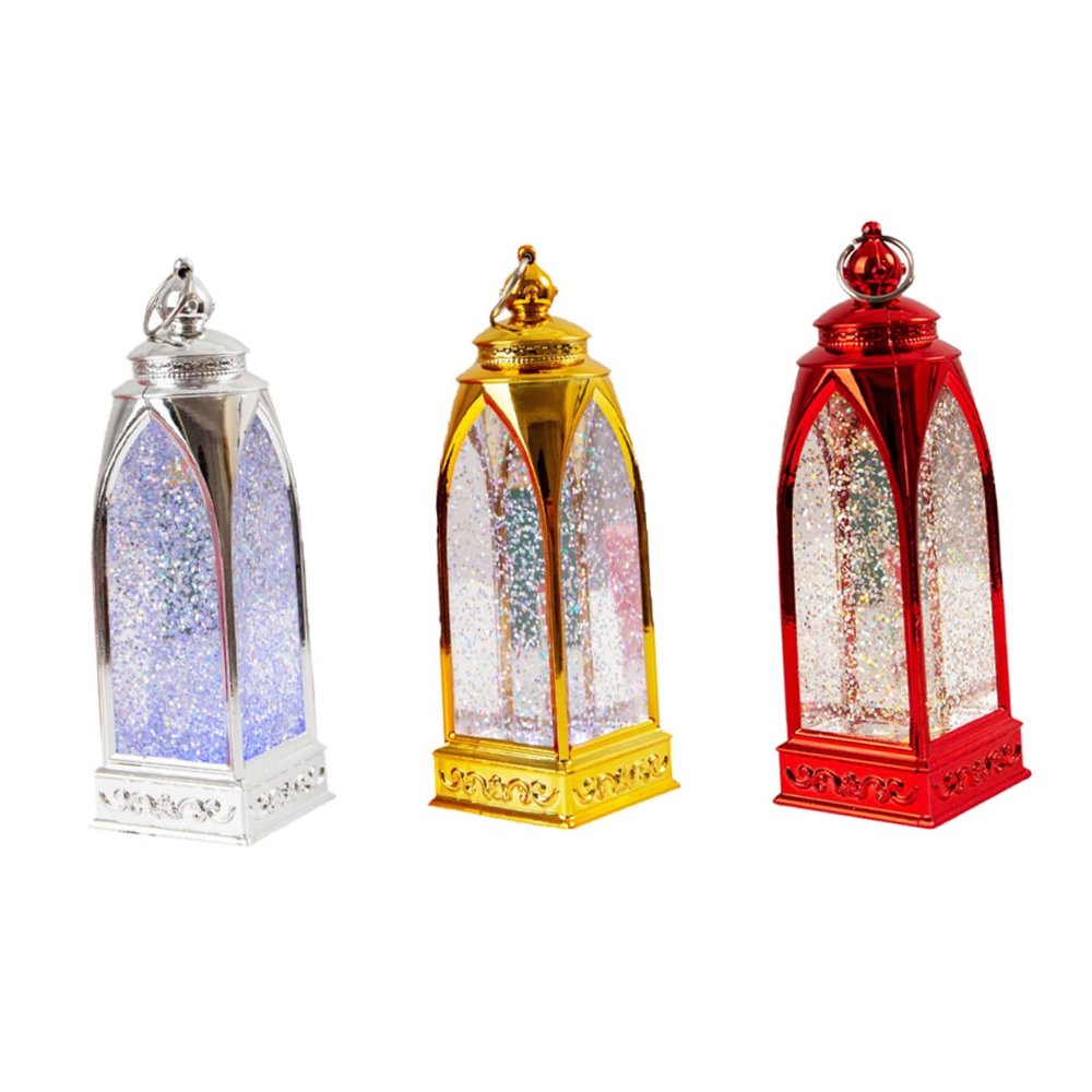 Cabilock 3pcs Christmas Lanterns Colorful Night Lights for Decorative Portable Christmas Decorations for Living Room Decorations