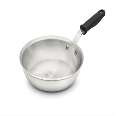 8-inch Wear-Ever aluminum fry pan with natural finish and silicone handle