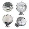 CETEOR Drawer Handles and knobs, 5pcs 30mm Round Diamond Crystal Cabinet Knobs Drawer Pull Handle Kitchen Door Wardrobe Hardware Used for Cabinet, Drawer,Dresser, Cupboard (Color : 5 Pcs), Silver view 4
