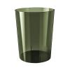 Bothyi Trash Can Garbage Container Transparent Minimalist Round Wastebasket Dustbin for Office Dressing Table Kids Room Kitchen, Green M view 1