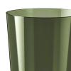 Bothyi Trash Can Garbage Container Transparent Minimalist Round Wastebasket Dustbin for Office Dressing Table Kids Room Kitchen, Green M view 3