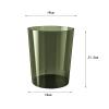 Bothyi Trash Can Garbage Container Transparent Minimalist Round Wastebasket Dustbin for Office Dressing Table Kids Room Kitchen, Green M view 4