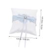 Alipis 1 Pc Blue Lace Ring Pillow Wedding Ring Pillow for Ceremony Graceful Engagement Accessory view 4