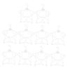 Ciieeo 10pcs Boy Girl Clothes Hangers Non- Boy Girl Clothing Hangers for Closet Organization Smooth Finish for and Skirts Space-Saving Design view 1