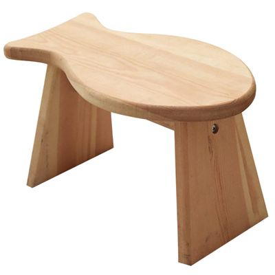 Alipis Mini Stool for Living Room Wooden Footstool Step Stool for Boys and Girls