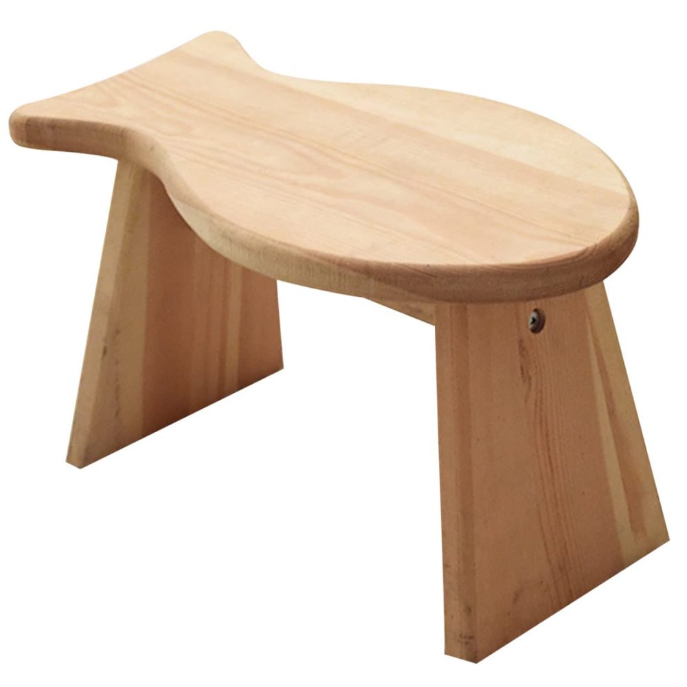Alipis Mini Stool for Living Room Wooden Footstool Step Stool for Boys and Girls