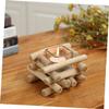 Cabilock Natural Driftwood Style Candle Holder Wooden Craft Home Rustic Elegant view 2