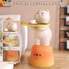 Statue Holding Tray Floor-Standing Pudding Cat Sculpture Tray, Creative Animal Serving Tray for Restaurant, Resin Ornaments, Housewarming Gift view 3