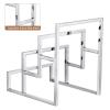 uxcell Clutch Purse Display Stand 3 Layer Wallet Display Rack Metal Clutch Holder Riser for Home Retail Store Supplies - Silver, 2Pcs view 4