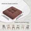 JACOJE Chair Cushion, 1/2/4/6 Pack Chair Cushions for Dining Chairs, Square, Circle 40/45/50cm16/18/20inChair Pads and Mat for Indoor Kitchen Seat and Desk(@3,Square1pc(45x45cm/18x18in)) view 2