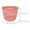 Alipis with handles Basket Multi-purpose Grocery Basket Storage Basket for Bathroom College Dormitory Desktop view 2