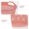 Alipis with handles Basket Multi-purpose Grocery Basket Storage Basket for Bathroom College Dormitory Desktop view 3