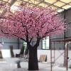 Artificial Peach Blossom Tree Handmade Vivid Peach Tree Silk Flower Simulation Plants Wishing Indoor Landscaping Fake Peach Tree (Size : 1.8mx1.5m) view 1