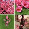 Artificial Peach Blossom Tree Handmade Vivid Peach Tree Silk Flower Simulation Plants Wishing Indoor Landscaping Fake Peach Tree (Size : 1.8mx1.5m) view 4