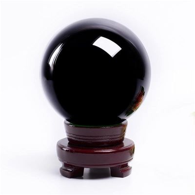 Bxzpzplj Crystal Ball Heal Obsidian Crystal Ball for Fengshui Ball, Meditation, Crystal Healing Decorative Ball (Size : 4cm)