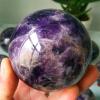 Bxzpzplj Crystal Ball 70/90mm Natural Amethyst Stone Quartz Crystal Ball Beautiful Purple Quartz Healing Crystals Decorative Ball (Size : Diameter 70mm-75mm) view 1