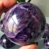 Bxzpzplj Crystal Ball 70/90mm Natural Amethyst Stone Quartz Crystal Ball Beautiful Purple Quartz Healing Crystals Decorative Ball (Size : Diameter 70mm-75mm) view 2