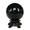 Bxzpzplj Crystal Ball Natural Obsidian Crystal Ball Office Auspicious Ball Feng Shui Ball Stone Polished Auspicious Gift Decoration Decorative Ball (Size : 10cm) view 1