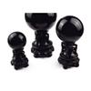 Bxzpzplj Crystal Ball Natural Obsidian Crystal Ball Office Auspicious Ball Feng Shui Ball Stone Polished Auspicious Gift Decoration Decorative Ball (Size : 10cm) view 4