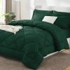 CozyLux King Size Comforter Set Emerald Green - 7 Pieces Bed in a Bag King, Luxury Soft Bed Set for All Seasons, Bedding Set with Down Alternative Comforter, Sheets, Pillowcases & Shams view 1