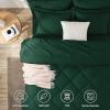 CozyLux King Size Comforter Set Emerald Green - 7 Pieces Bed in a Bag King, Luxury Soft Bed Set for All Seasons, Bedding Set with Down Alternative Comforter, Sheets, Pillowcases & Shams view 2
