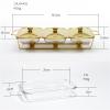 CUTPOIY Food Warmer - Chafing Dish Buffet Set - Chaffing Dishes Stainless Steel - 3 and Buffet Warmer Sets Food Warmers for Parties Buffets Gold (Size : 1.5L) view 2