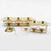 CUTPOIY Food Warmer - Chafing Dish Buffet Set - Chaffing Dishes Stainless Steel - 3 and Buffet Warmer Sets Food Warmers for Parties Buffets Gold (Size : 1.5L) view 4