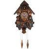 JOMRTS Cuckoo Clock - Battery Operated - Handcrafted Wood Cuckoo Clock W/Adjustable Volume,Night Sensor, Real Wood view 1