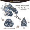 UMIRIKO Travel Pillow Cute Cows Flower Neck Pillow for Travel Car Seelping Bed, Memory Foam U-Shaped Neck Support Pillow 202a7332, 10.5x9.5x6in view 3