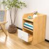 Talent Star Nightstand, Bedroom Nightstand with Drawer and Storage Shelf,Rustic End Bedside Furniture Small Dresser for Bedroom Couch Table Wooden Bedside Table for Living Room Wooden Color view 4