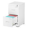 INTERGREAT 2 Drawer File Cabinet, White Metal Filing Cabinet with Lock, Lockable Vertical File Office Cabinet for Hanging Letters/Legal/A4, Assembly Required view 1