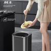 QIUFANGM Electric Food Waste Processor, 700W Smart Waste Kitchen Composter, 2.5L Capacity Countertop Automatic Food Waste Cycler, Turn Garbage to Compost and Low Noise and Quiet Design (Color : Grey) view 2