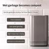 QIUFANGM Electric Food Waste Processor, 700W Smart Waste Kitchen Composter, 2.5L Capacity Countertop Automatic Food Waste Cycler, Turn Garbage to Compost and Low Noise and Quiet Design (Color : Grey) view 3