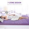MUXHOMO 3 Inch 7-Zone Mattress Topper and Full Mattress Protector view 3