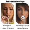 SHANPIN 4 Pcs Anti Wrinkle Straw Covers, Silicone Anti Wrinkle Straw Topper, Dust-Proof Reusable Straw Tips Lids, for 10mm Straws Cap, Prevent Wrinkle Straw Covers Cap., White view 2